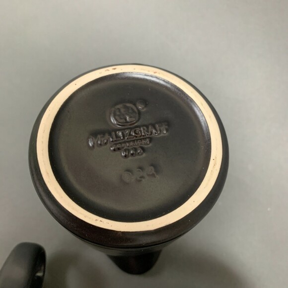 Pfaltzgraff Midnight Sun Black Creamer and 2 Cups Lot of 3 - Picture 8 of 8